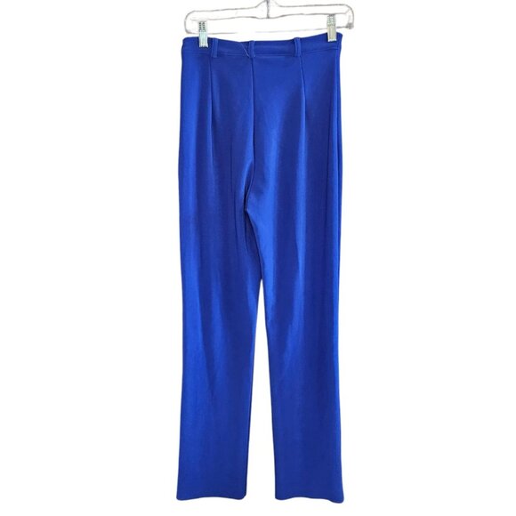 Vintage Womens Western Ranch Show Pants Cobalt‎ Blue Slinky Knit Size XS 26 X 32 - Picture 7 of 11
